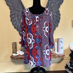 Onyx Over Sized 3/4Sleeve Shirt